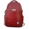 This red backpack is fashionable, lightweight and has a large capacity for student commuting and travel Item Picture